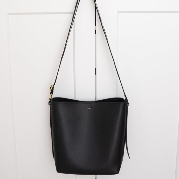 Jolina Leather Bucket Tote - Black - Picture 11 of 13